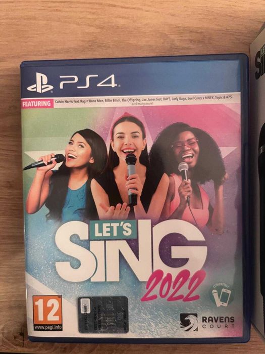 Singstar 2022 - jogo e microfones