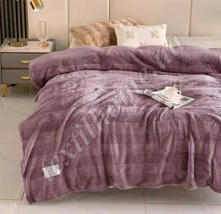 Плед покривало Велюр євро розмір Подарункове