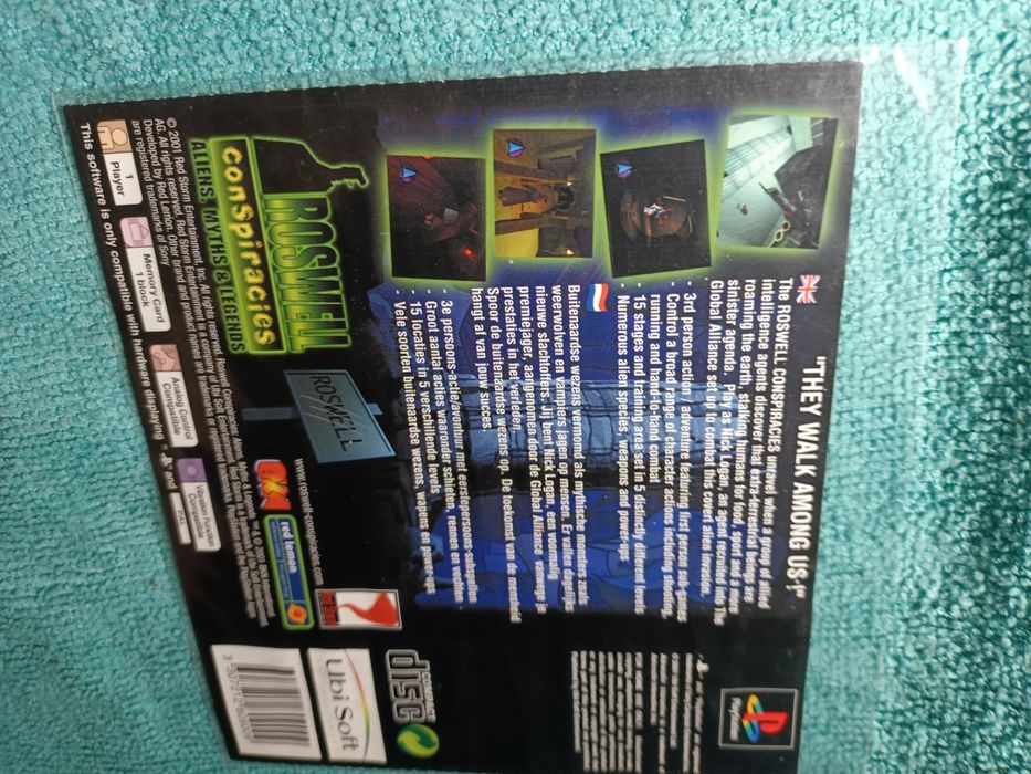 PlayStation 1 Roswell Conspiracies ps1 PSX Okładka Tylnia