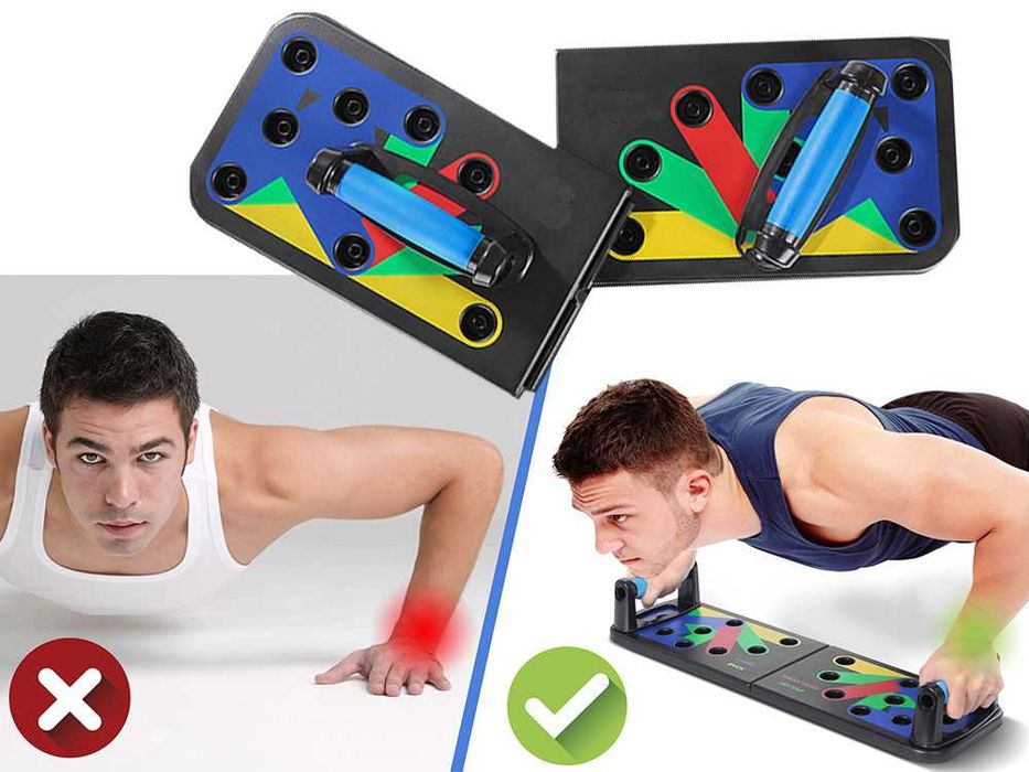 Deska do ćwiczeń push up 14w1 uchwyty antypoślizgowe