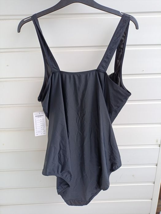 Czarny stój kąpielowy xxxl 50 duży plus size
