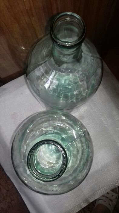 Бутыль для вина 5л.СССР из толстого стекла.