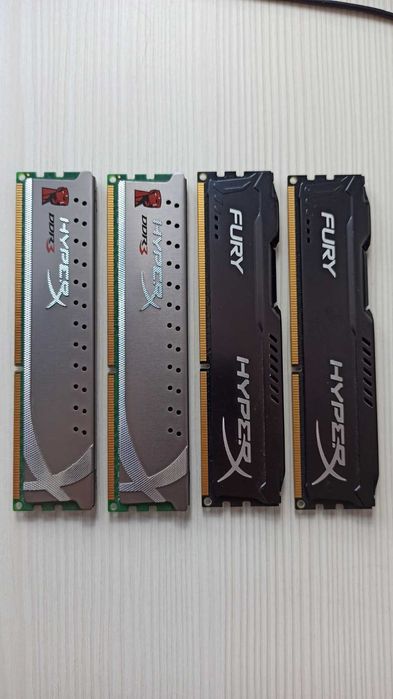 Оперативна пам'ять DDR3 16Gb (4x4Gb) Kingston HyperX Fury ОЗУ