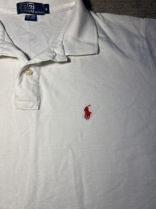 Поло Ralph Lauren білий колір