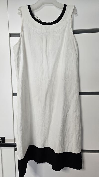Sukienka 38 lniana biała