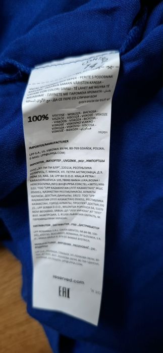 Sukienka kobalowa XL nowa