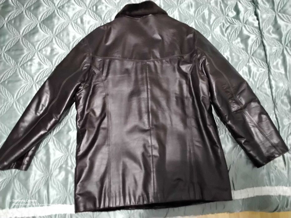 Зимова куртка на натуральній цегейці розмір XXXL