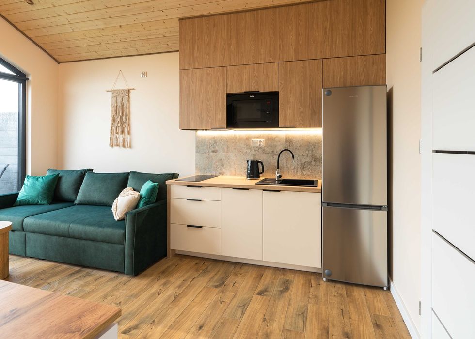 Całoroczne stylowe domki w Jastrzębiej Górze, 350m do morza