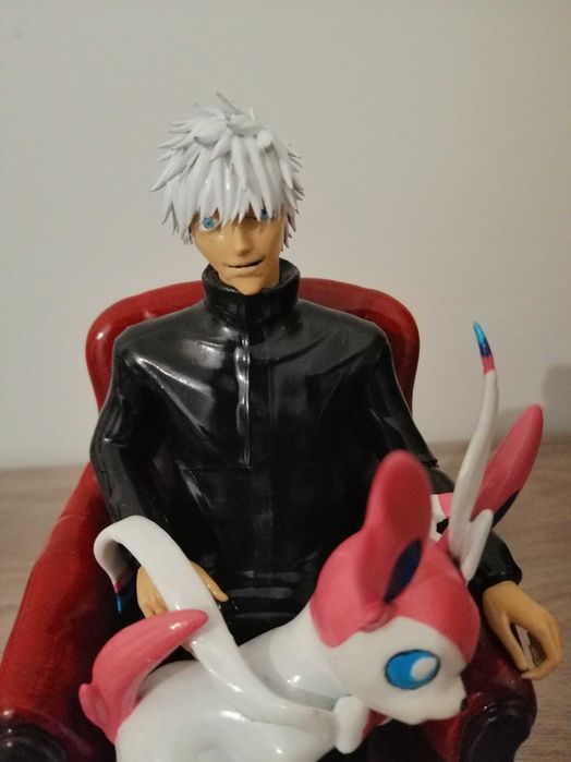 Estátua anime Custom - Gojo Satoru + Sylveon