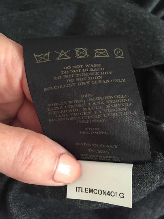 Burberry grafitowa z koralikami grafitowa