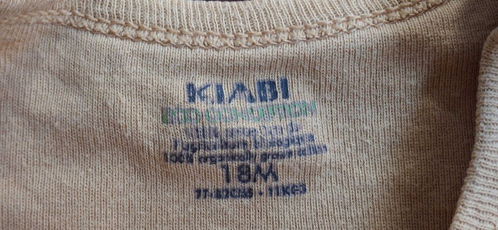 Body Amarelo Torrado Kiabi 18 meses