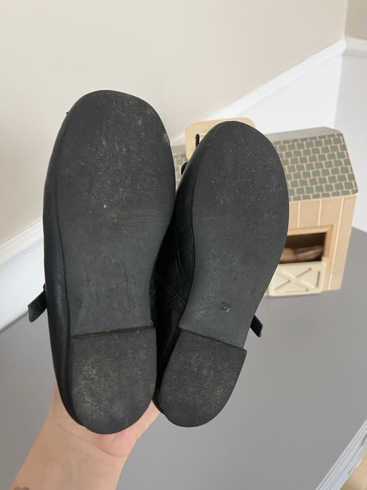 Skórzane balerinki lasocki 28