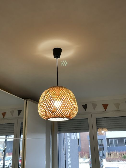 Lampa sufitowa i nocna- boho, rattan Jysk