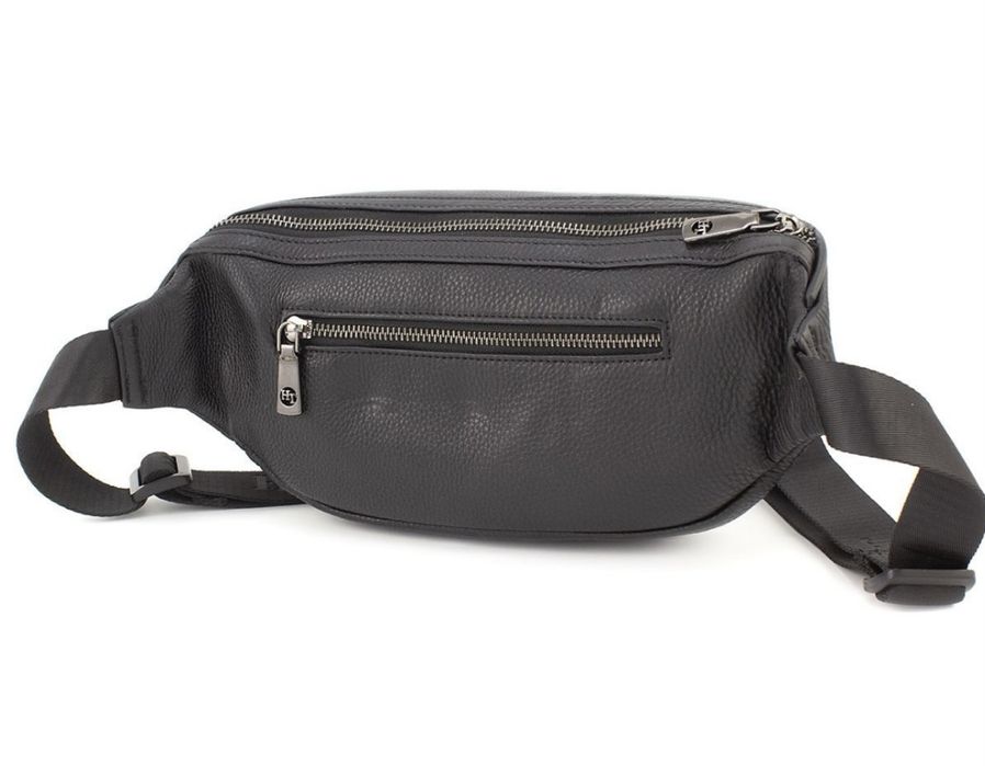 HT Leather бананка Чоловіча сумка га пояс Поясная сумка кожаная больша