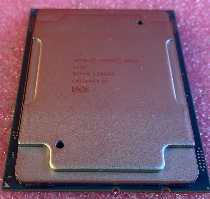 Процесори Intel Xeon Gold 6234 3.3GHz 8-ядер LGA3647 пара 2шт. сервер SRFPN