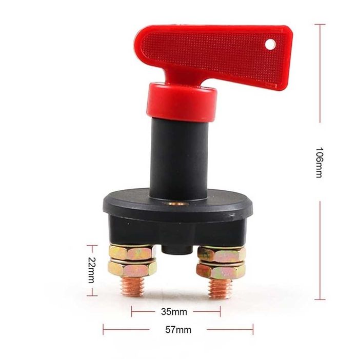 Corta corrente redondo (12V/24V-200A)(Autocaravana / Campervan)