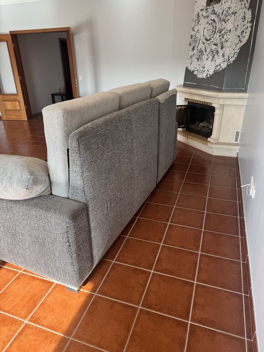 Sofa 3 lugares cinza