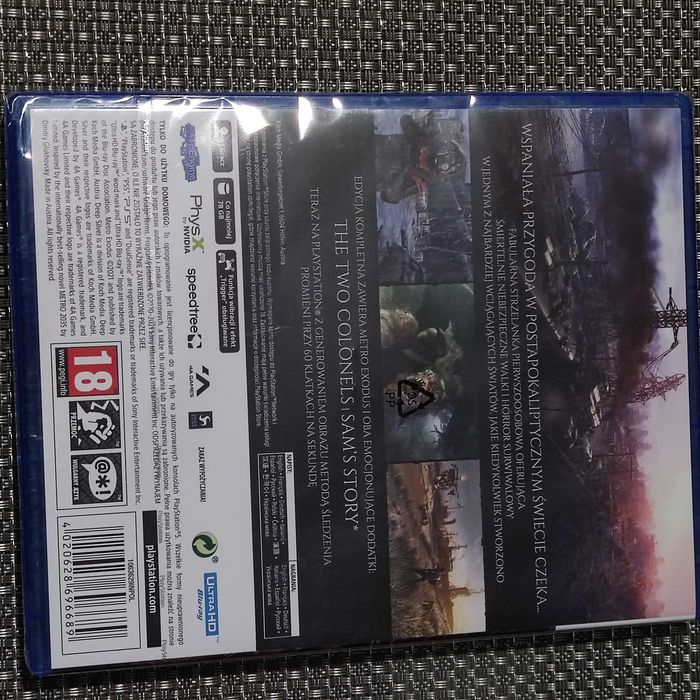 Metro Exodus edycja kompletna PS5 Polska okładka nowa w folii