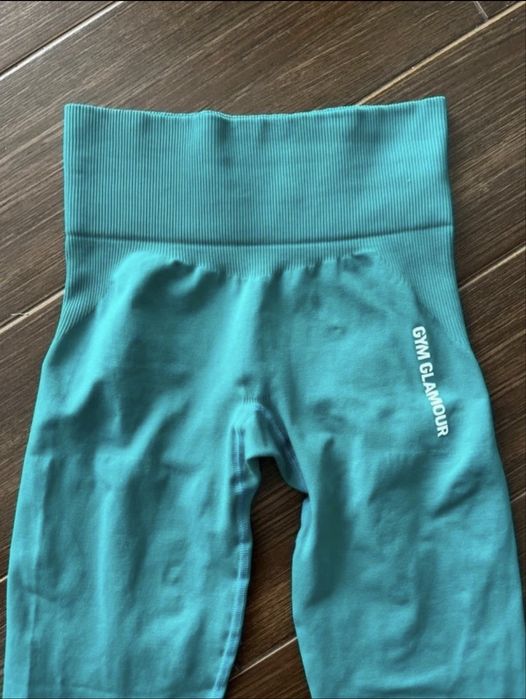 leginsy gym glamour nowe tiffany blue