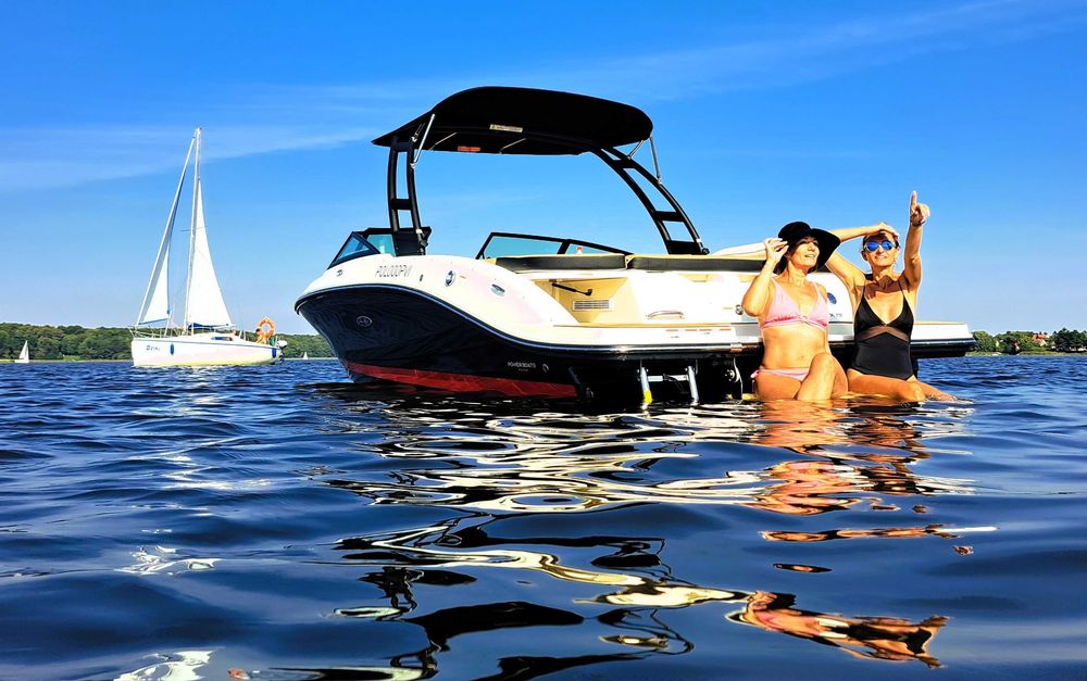Marina Ostróda IV -super widok na jezioro, klima, ogród/taras, Ostróda