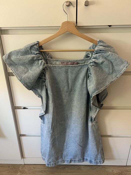 Vestido de Ganga - Bimba y Lola - completamente NOVO - M