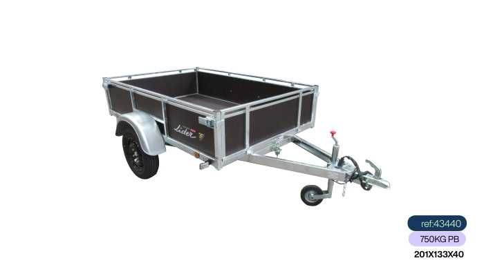 Reboques / Atrelados Caixa Madeira Lider 750kg