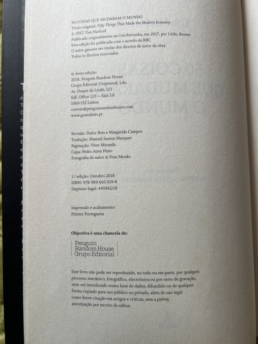 50 coisas que mudaram o Mundo - Tim Harford