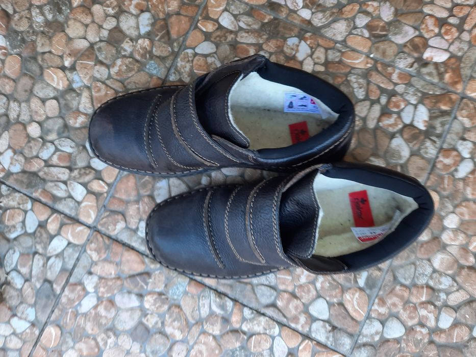 Buty męskie zimowe skórzane rieker