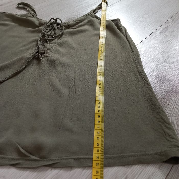 Koszulka bluzka na ramiączkach khaki Pimkie S 36 8