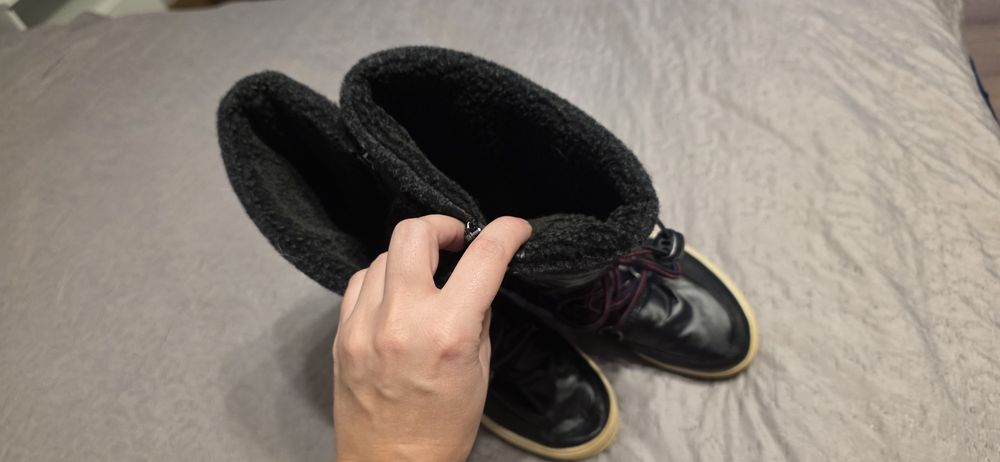 Śniegowce damskie Tom Tailor czerne