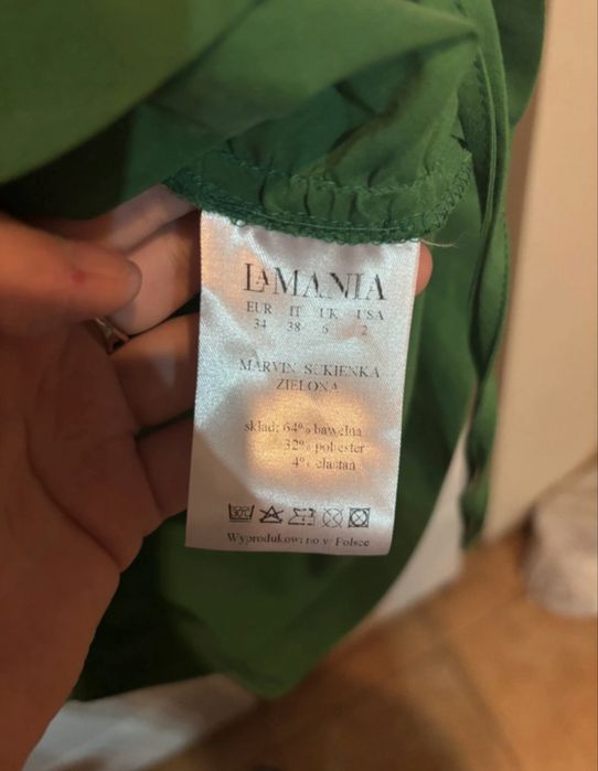 Zielona sukienka luksusowa LaMania