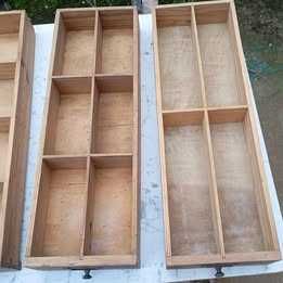 Gavetas vintage com divisórias