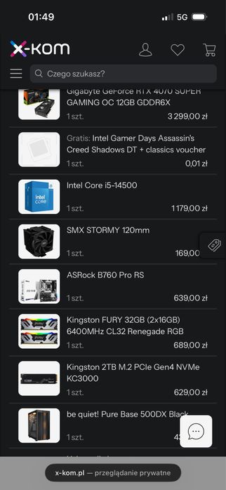 Komputer do Gier     *NVIDIA GeForce RTX 4070 SUPER