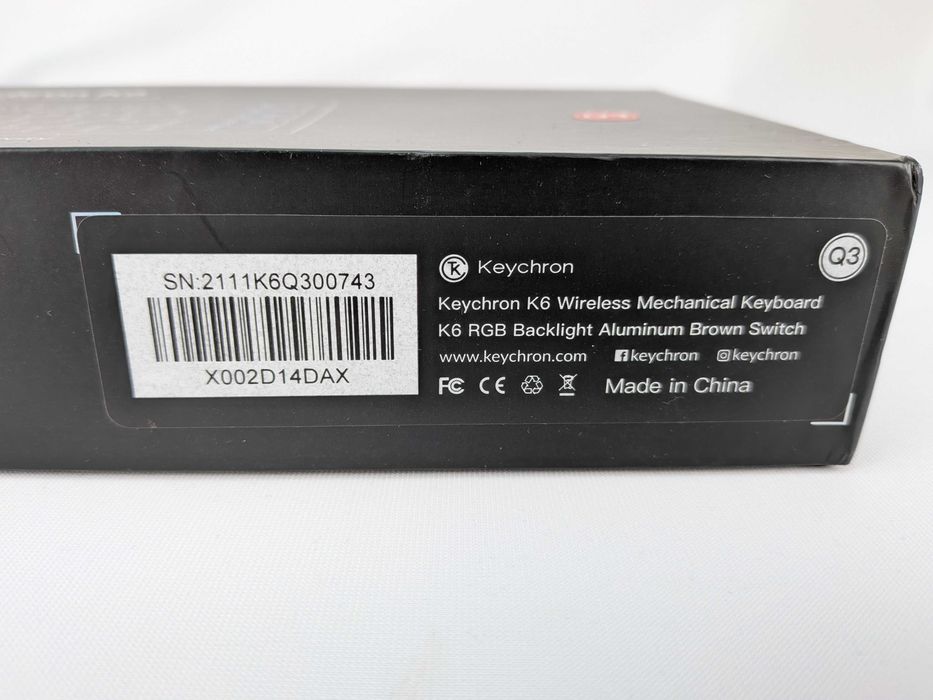 KEYCHRON K6 - Klawiatura bezprzewodowa mechaniczna - RGB Brown Switch