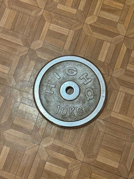 Хромований диск (бліни) 1 шт  10 кг Хром HIGHQ