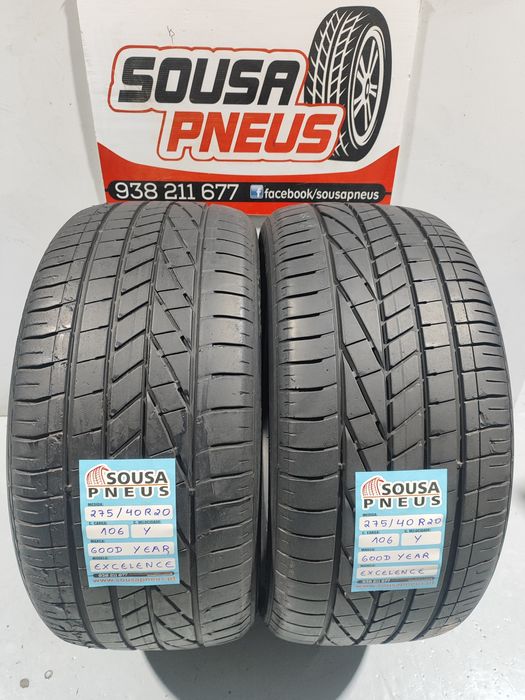 2 pneus semi novos 275-40R20 Good Year - Oferta dos portes