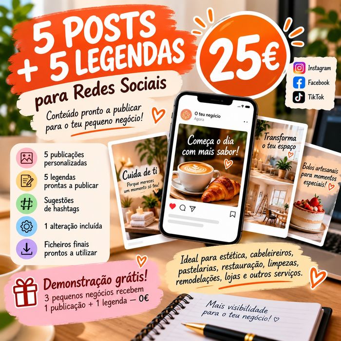 Criação de CVs Profissionais e Publicações para Redes Sociais