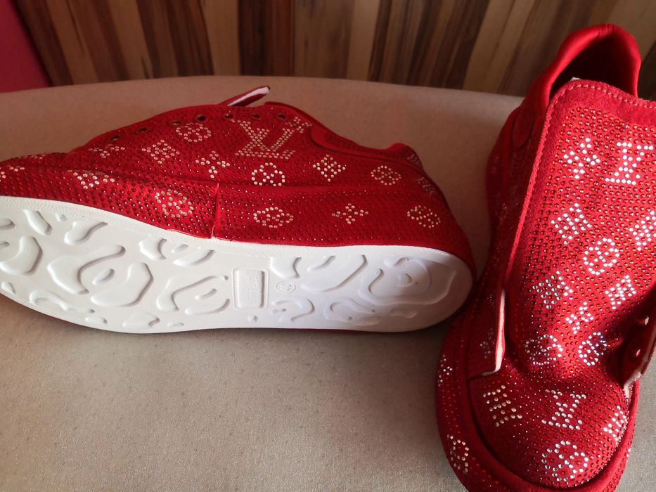 Trampki damskie czerwone