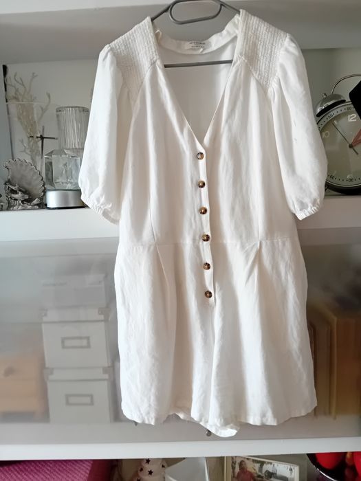biały lniany kombinezon marki Accessorize  London  xl