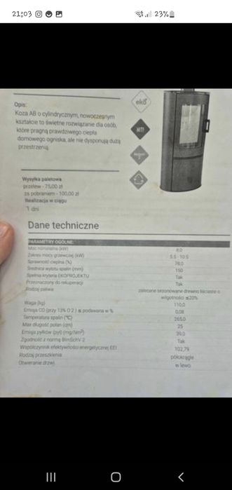 Piec/Koza AB S/DR