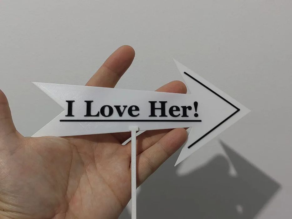 Decoração "Eu Amo-a" para Casamento