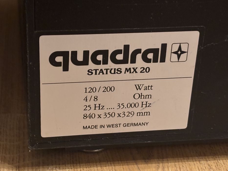 Kolumny głośnikowe podłogowe Quadral Status MX 20