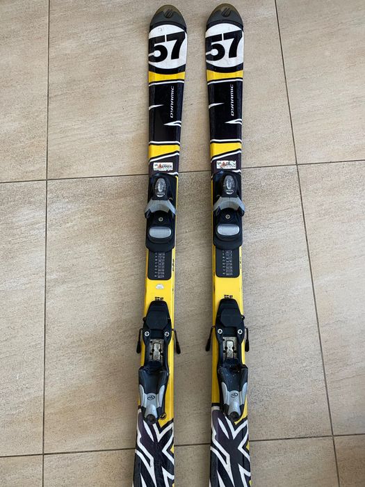 Narty 120 cm z kijkami 100 cm