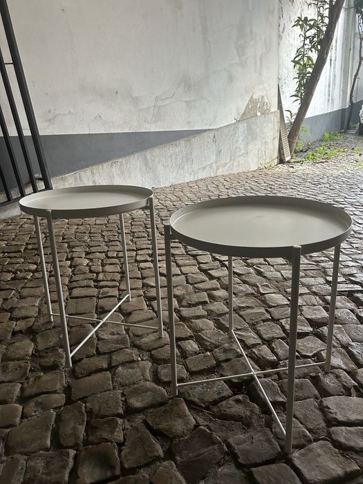 Mesinhas de apoio brancas ikea