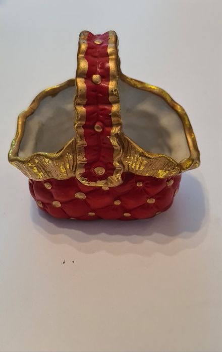 Ozdobny koszyczek PRL