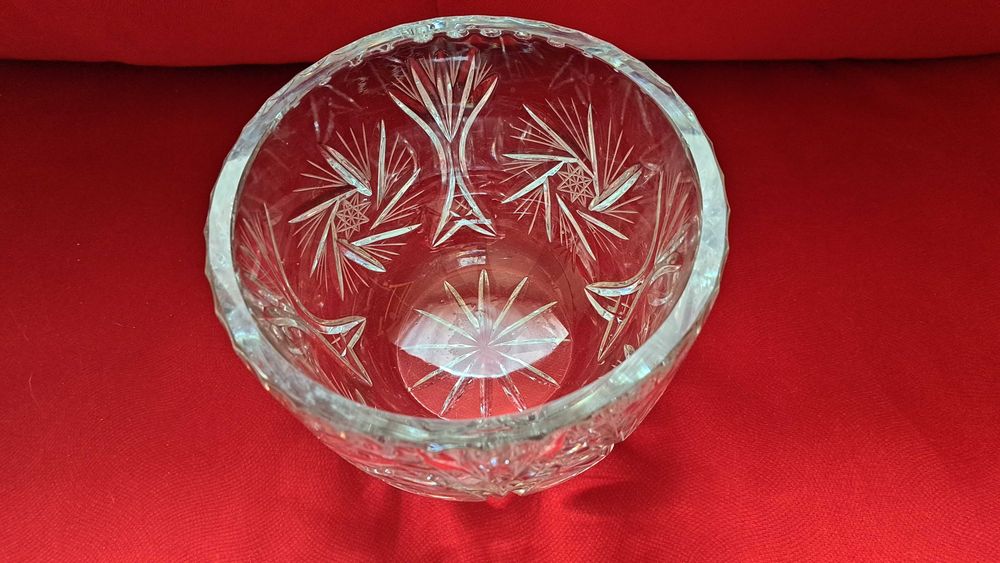 Misa - kryształ - PRL - średnia - 16 cm średnicy