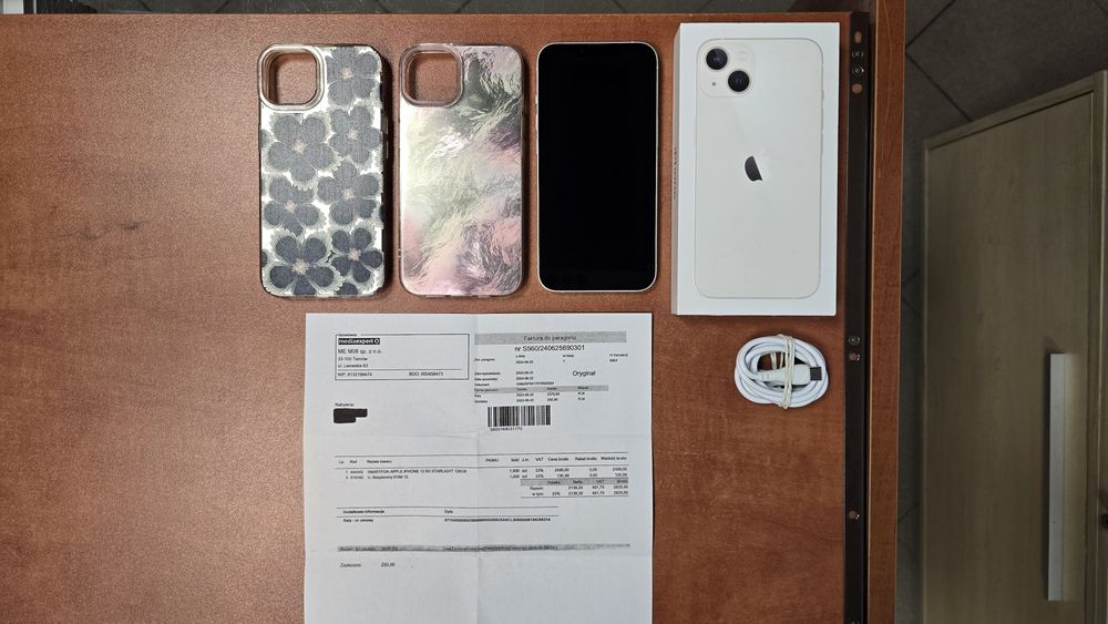 iPhone 13 128GB biały, stan bdb, gwarancja
