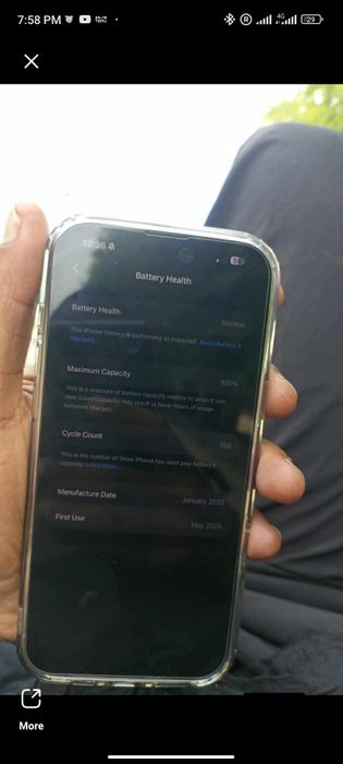 iPhone 16 Pro Max 256GB branco 100% Bateria