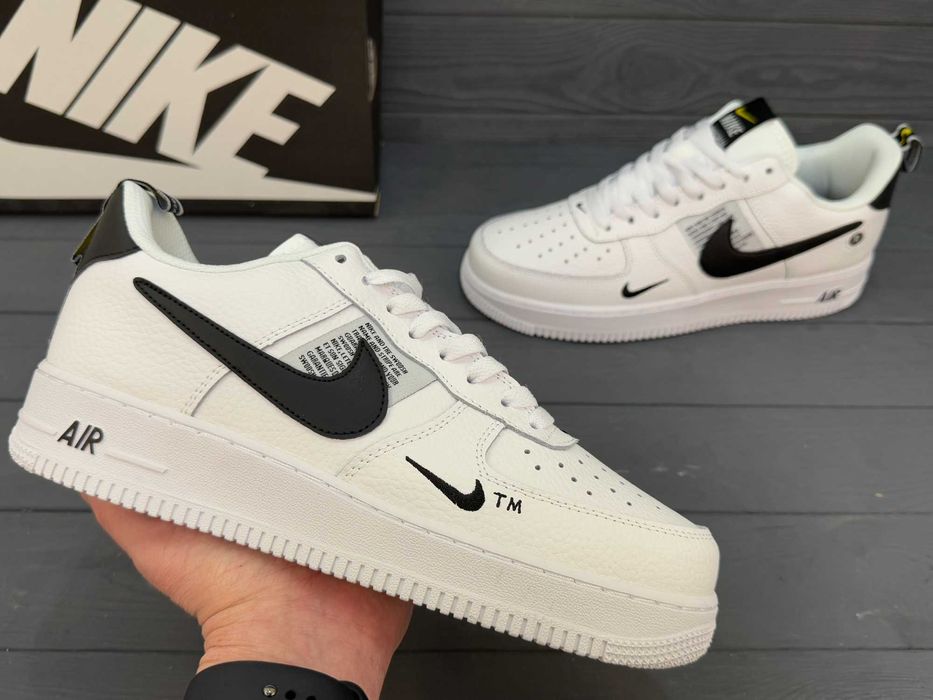 Чоловічі кросівки кеди Nike Air Force 1 Mid TM. Розміри 36-45. Шкіра!