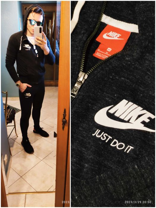 Nike - czarny komplet dresowy -rozm. M
